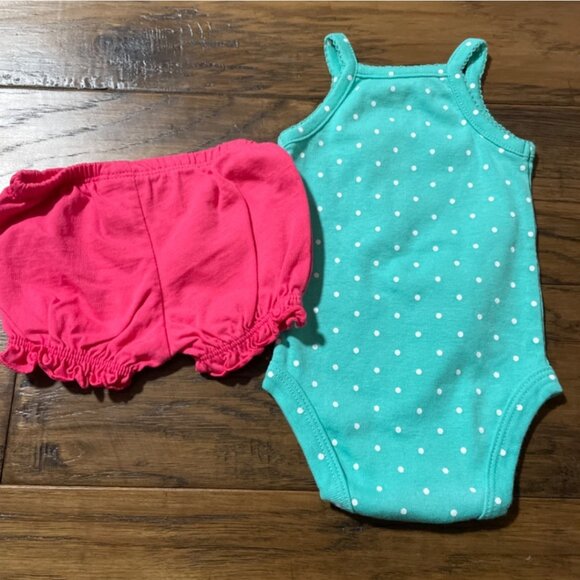 New Carter's tank top onesie shorts set size newborn - Picture 2 of 5